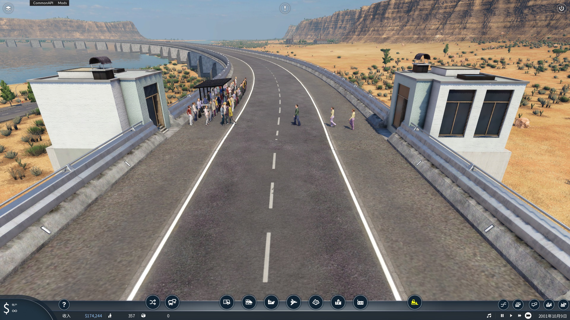 Transport Fever 2 - Elevator for Road Bridges and Tunnels