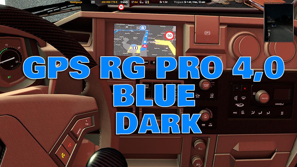 ETS2 - GPS RG Pro Blue Dark V4 (1.37.x)