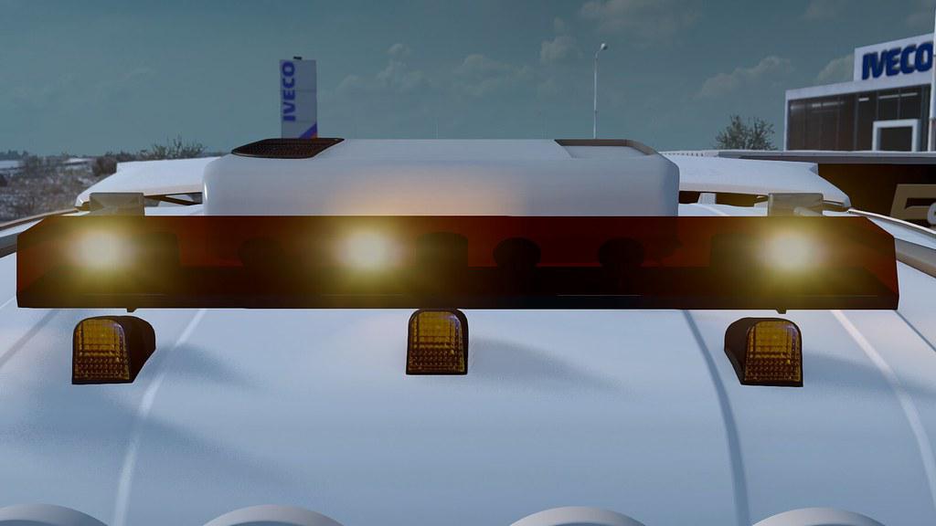 ETS2 - Flashing Light bar Pro Evolution 1200 (1.36.x)