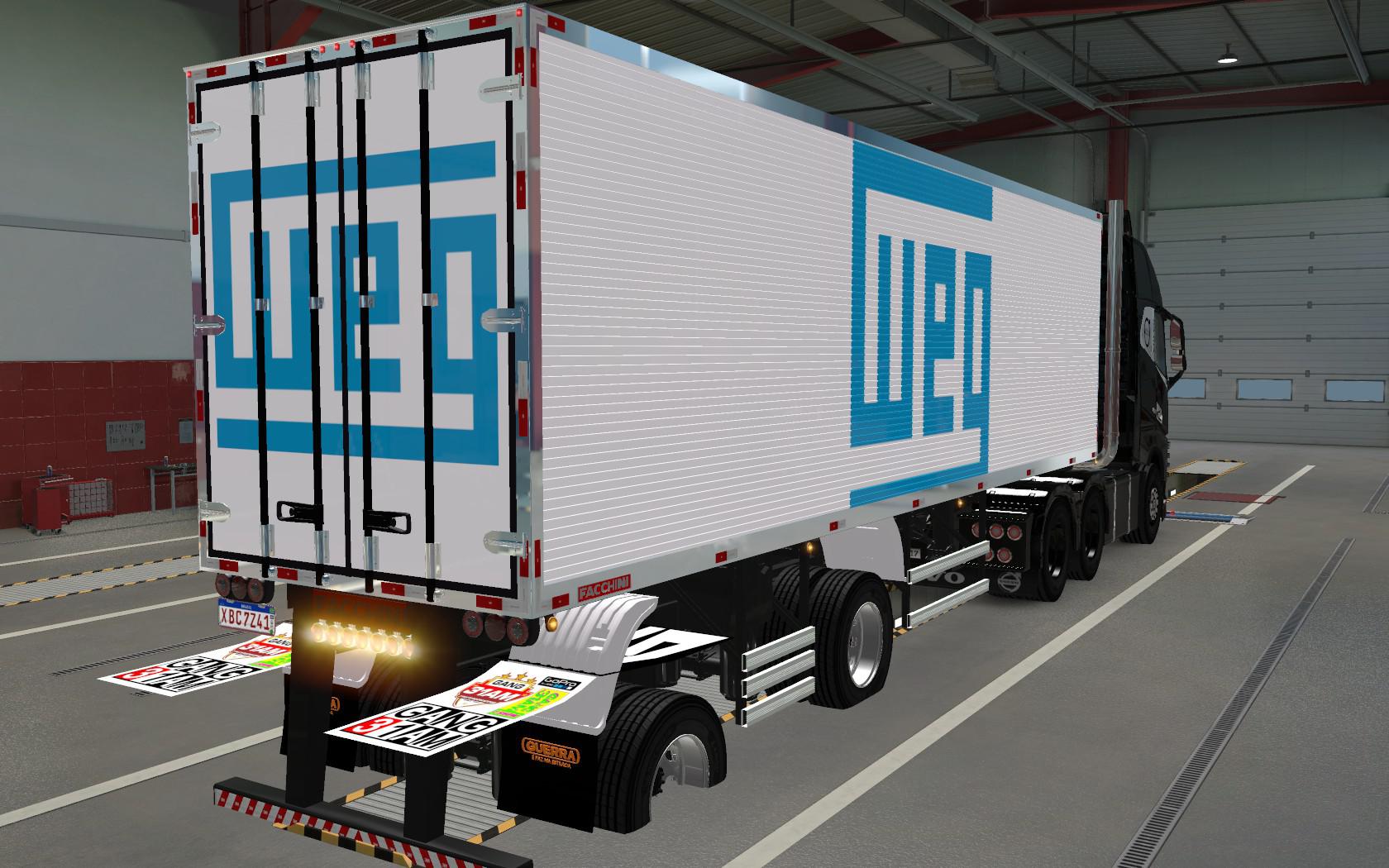 ETS2 - Carretinha 2 Eixos By AM29 Weg Skin (1.37.x)
