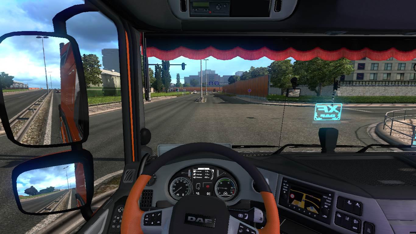 ETS2 - Dashboard Camera On Glass (1.36.x)
