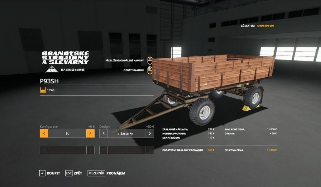 FS19 - BSS P93SH JZD Spalov Nastavby V1