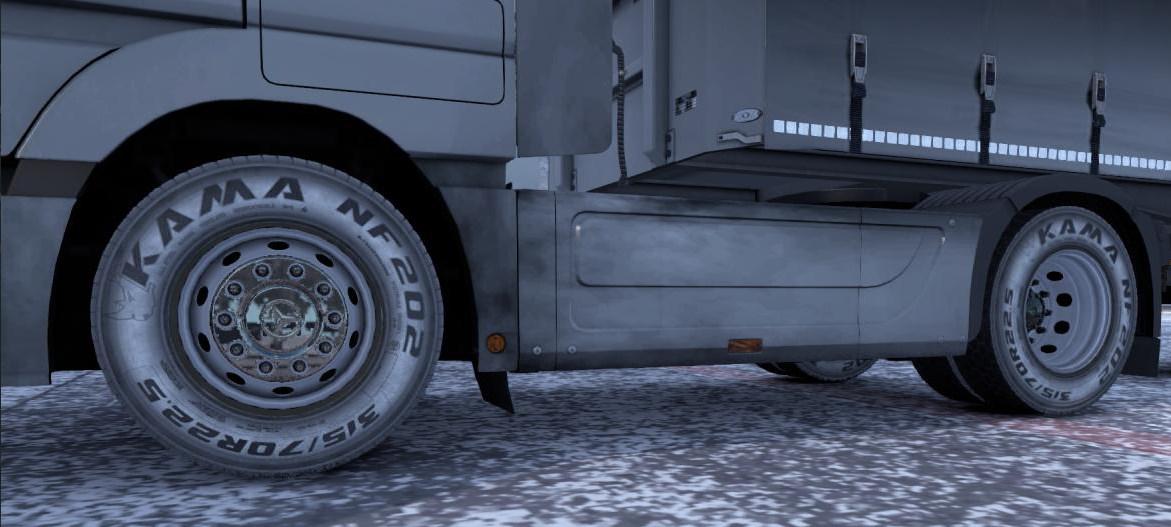 ETS2 - Kama Tires for Truck and Owned Trailer V1.0 (1.36.x)