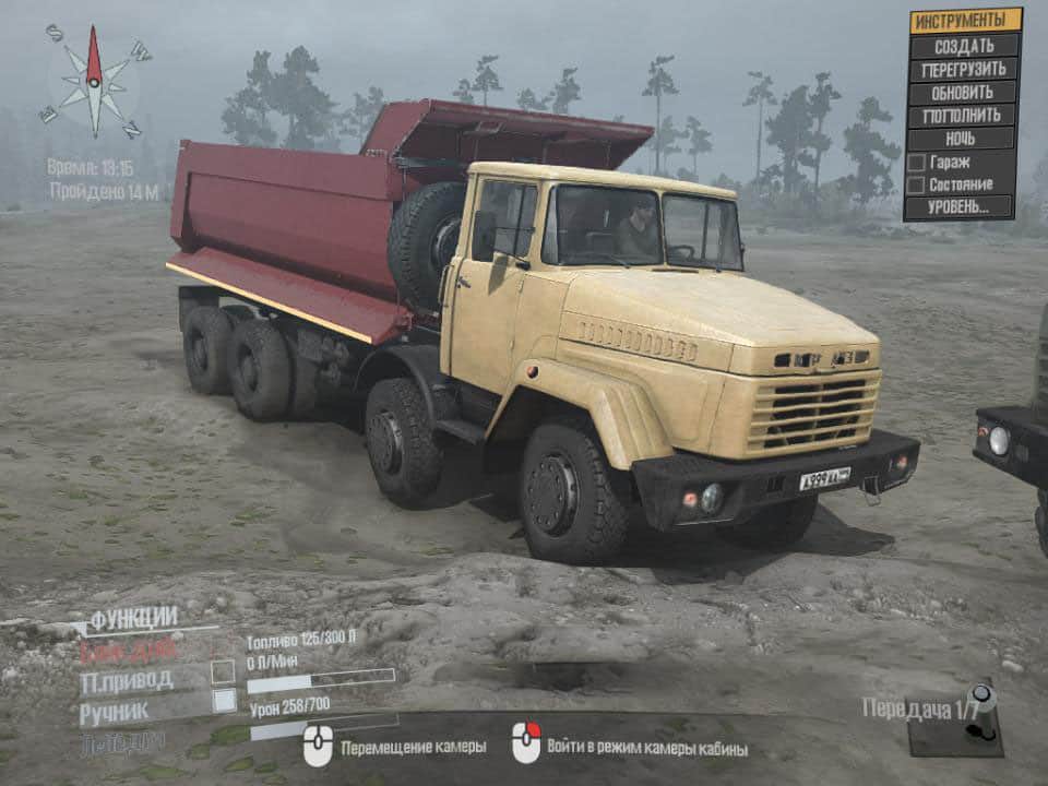 Spintires:Mudrunner - Kraz-SR7311 Truck V1.0