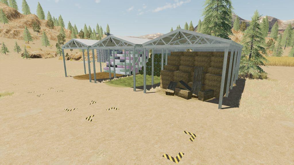 FS19 - Bale Storage Sheds V1.0