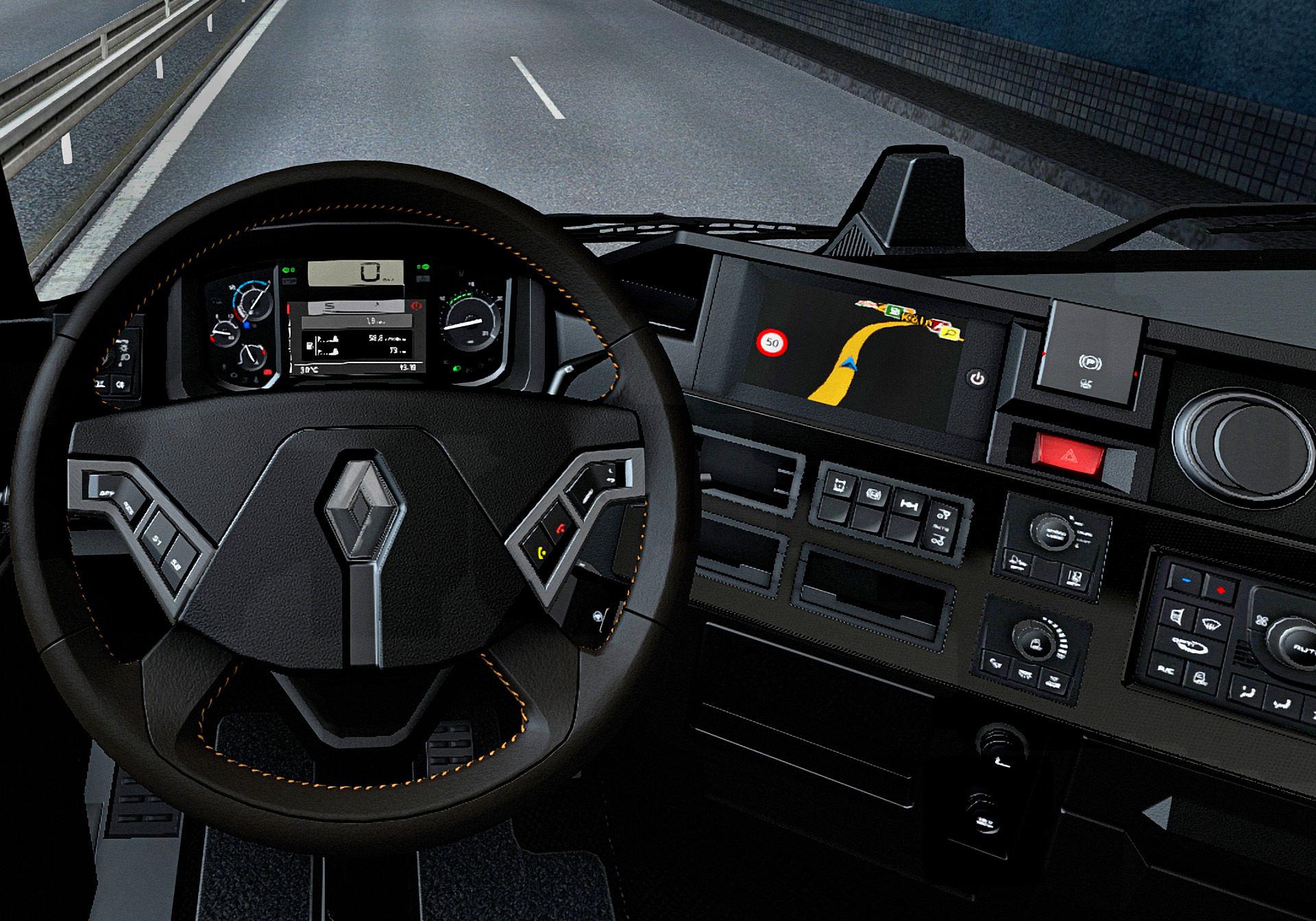 Ets2 Renault Range T Dark Interior V1 1 1 39 X Euro Truck Simulator 2 Mods Club
