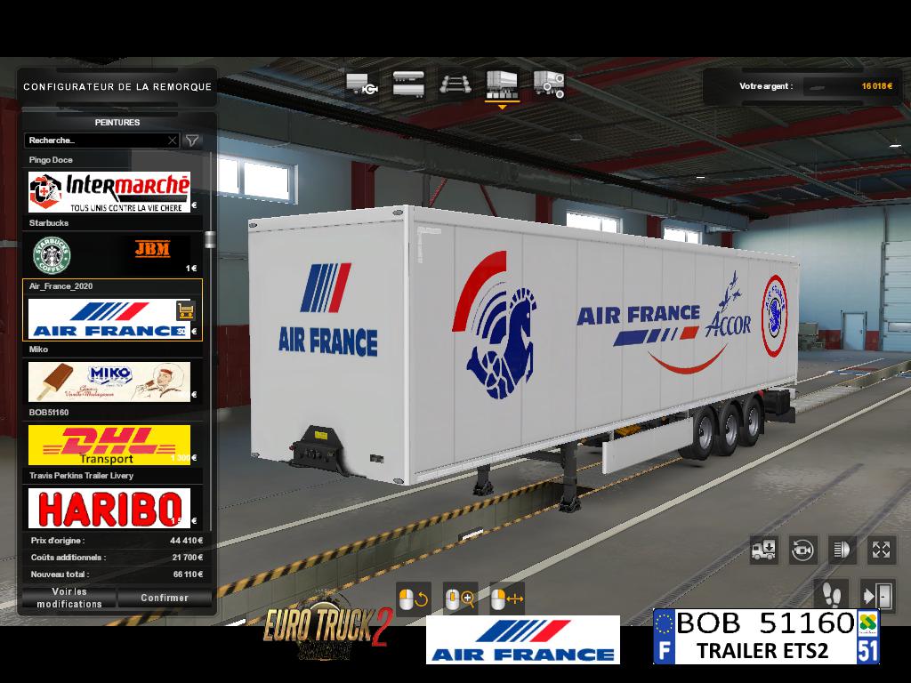 ETS2 - Air France 2020 Skin (1.39.X)
