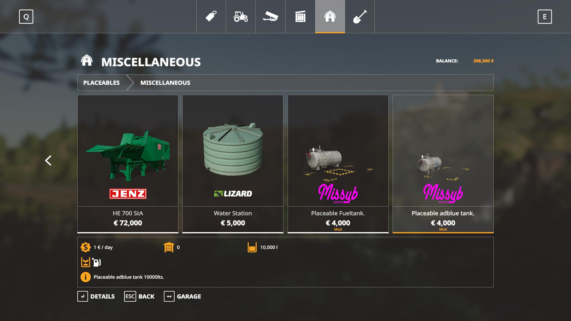 FS19 - Placeable Fuel Tank V1.4