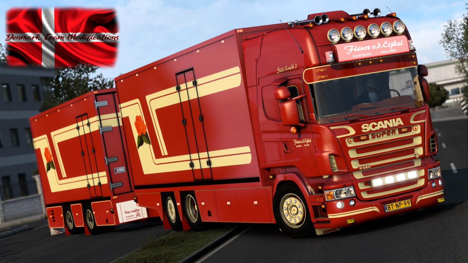 ETS2 - Scania R 620 Fleurs With Trailer (1.40.x)