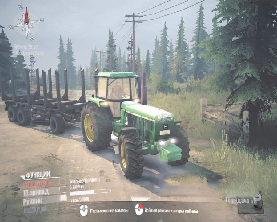 Spintires:Mudrunner - John Deere 4755 Tractor V1.0