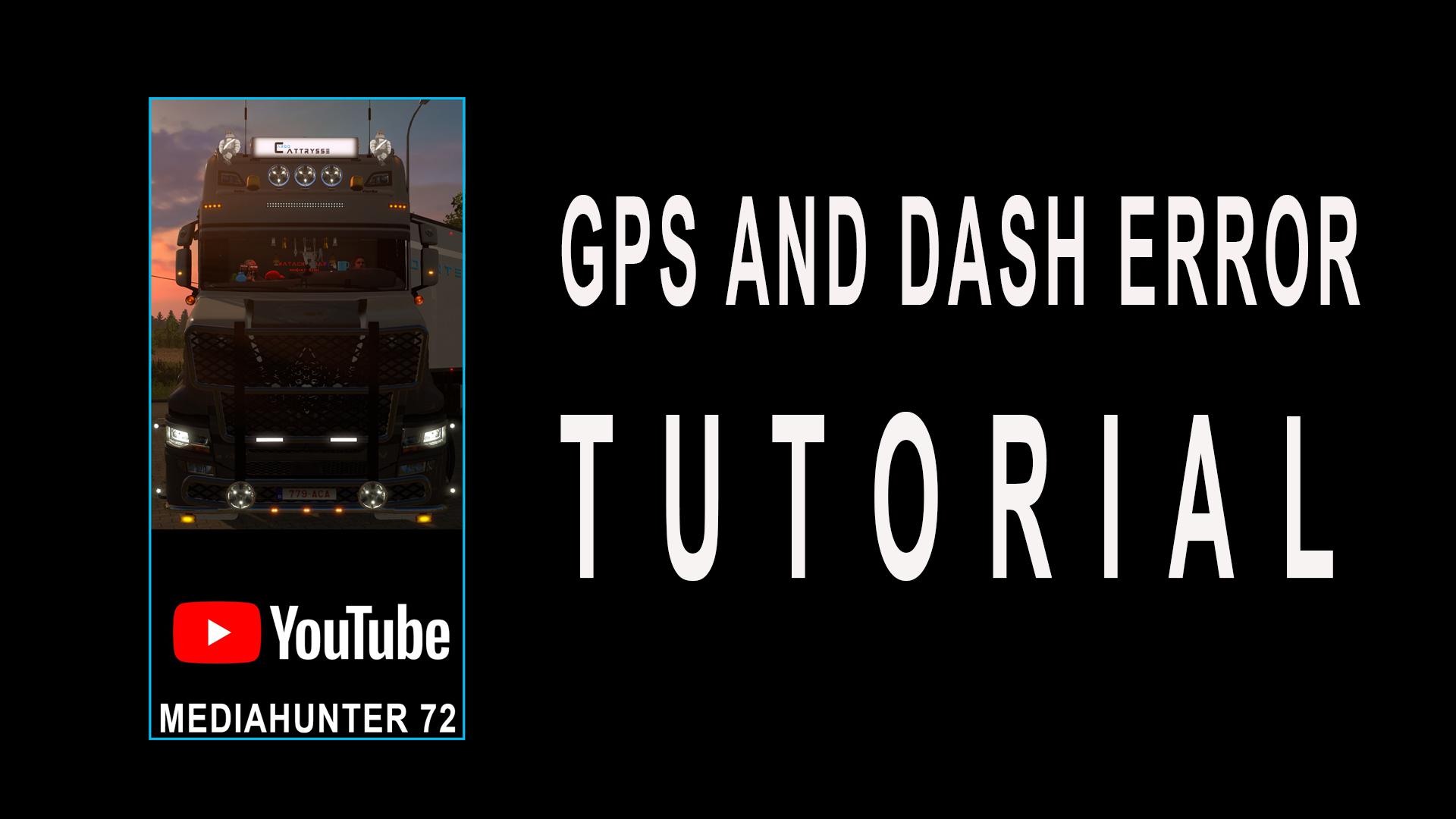 ETS2 - Solution for Gps and Dashboard Error (1.35.X)