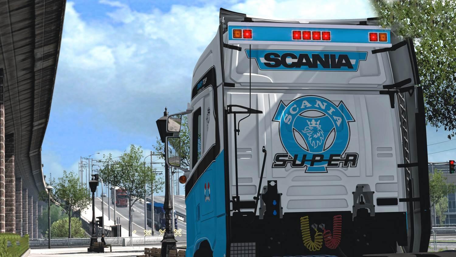 ETS2 - Scania Nextgen S And R Back Bar Addons (1.35.X)