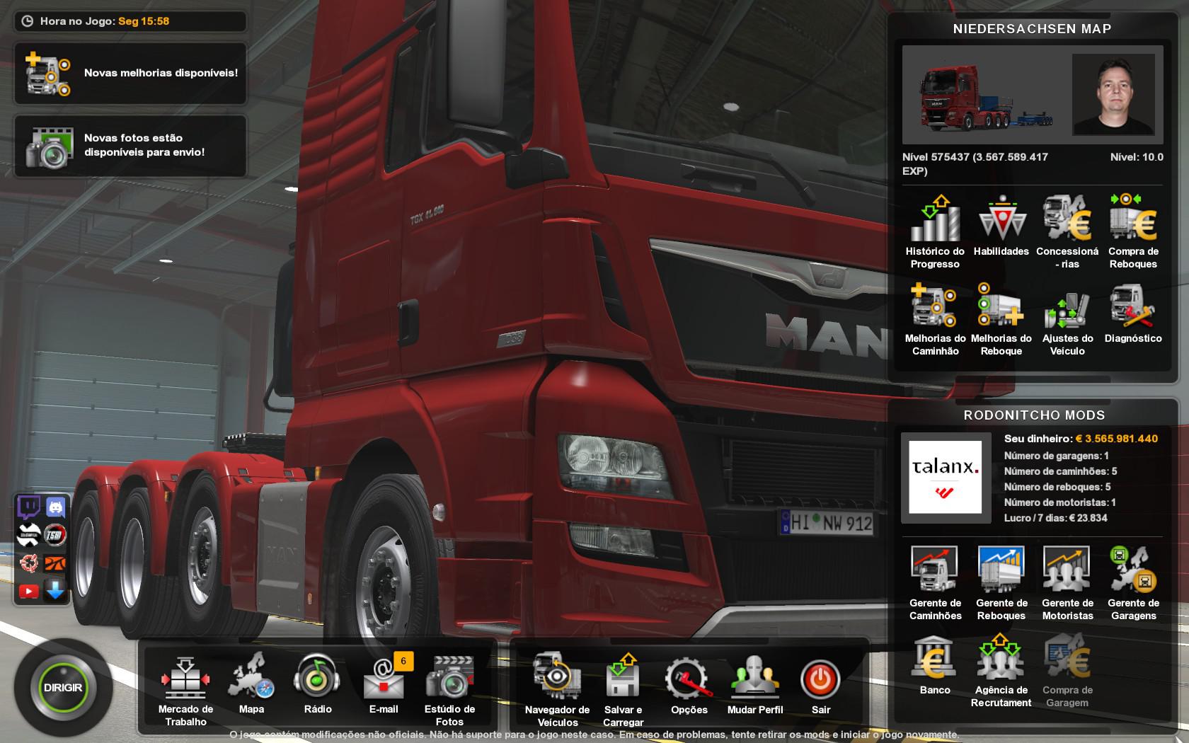 ETS2 - NiedersachsenMap (N-Map) 1.8.5 Profile Mod (1.39.x)