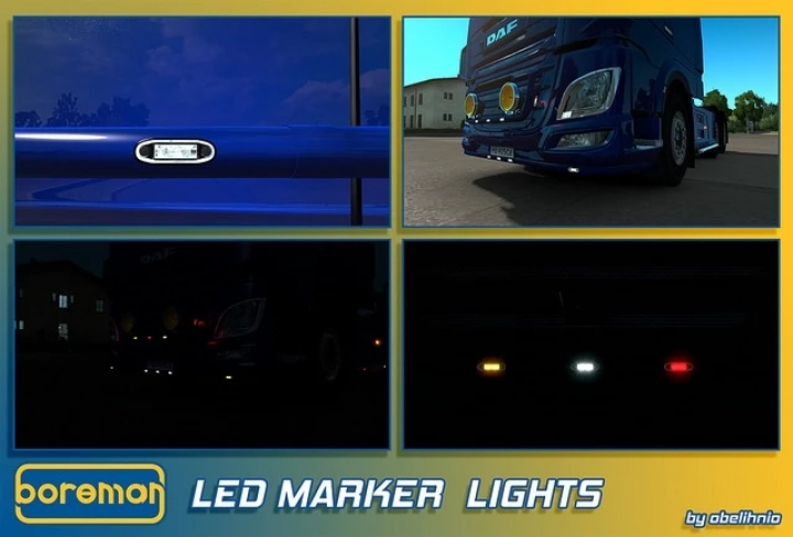 ETS2 - Boreman LED Marker Lights V1.8 (1.40.x)