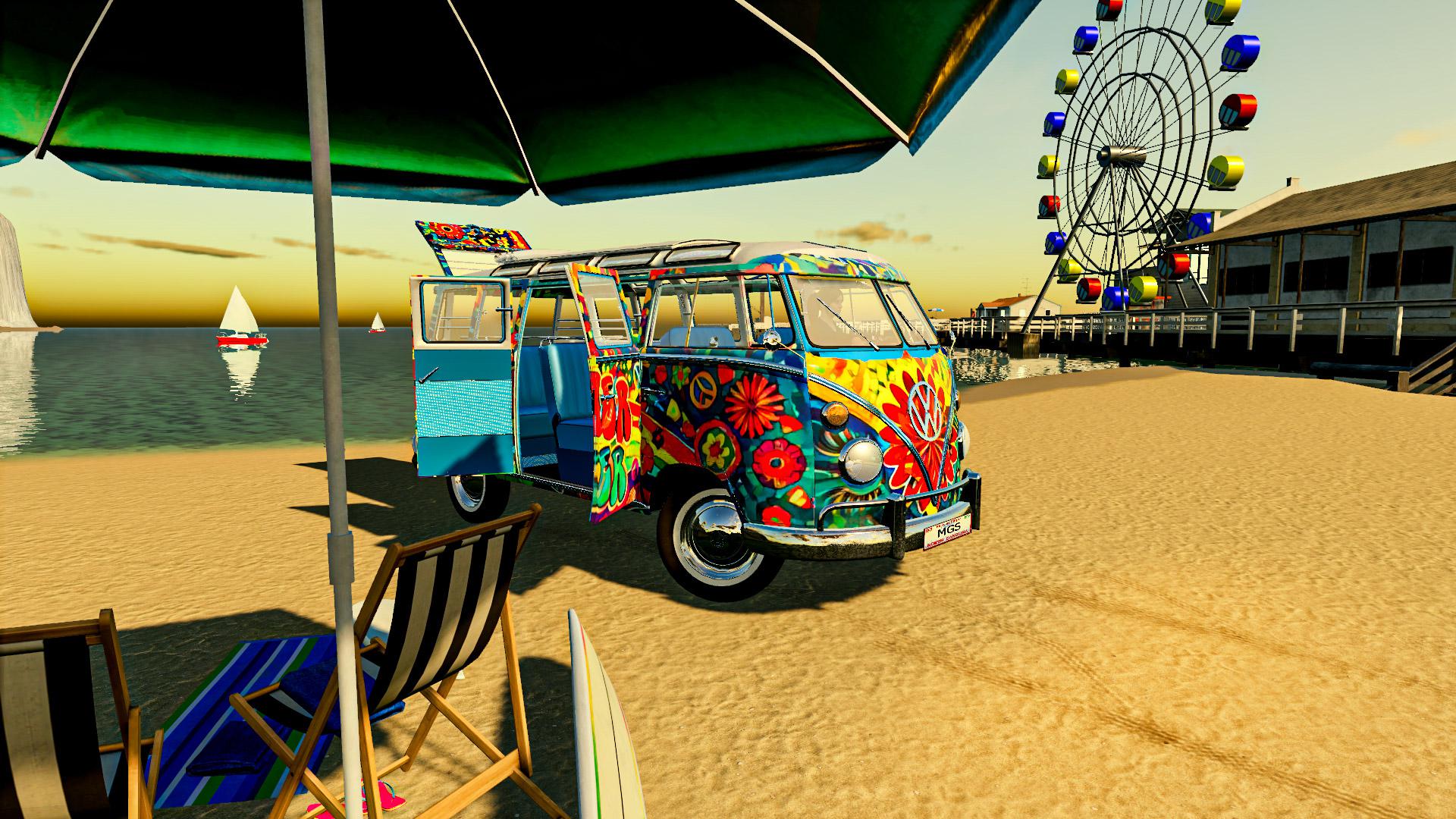 FS19 - Hippy Volkswagen Van V1.0