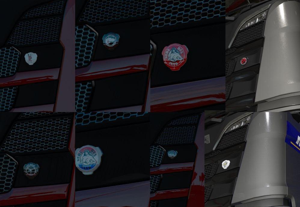 ETS2 - Scania RS NextGen Front Badges V1.0 (1.38.x)