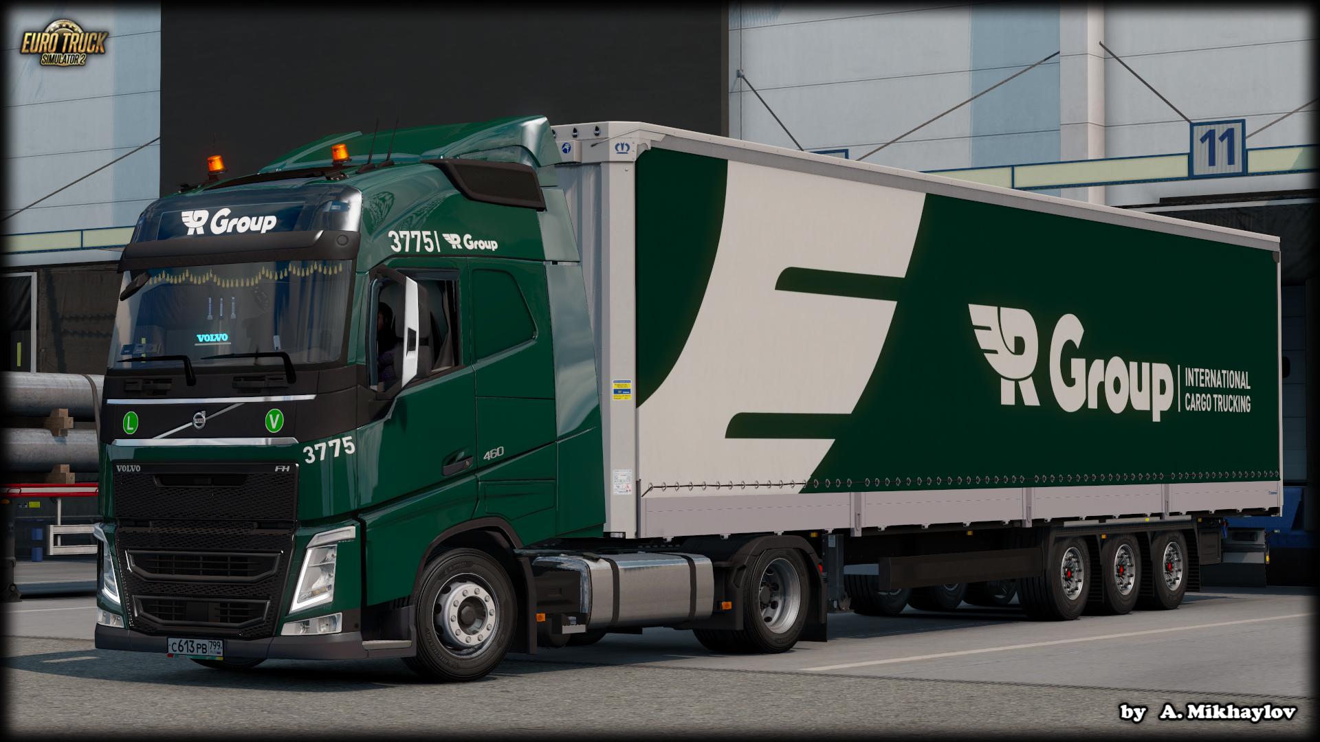 ETS2 - Volvo FH4 R-Group Combo Skin V1.0 (1.36.x)