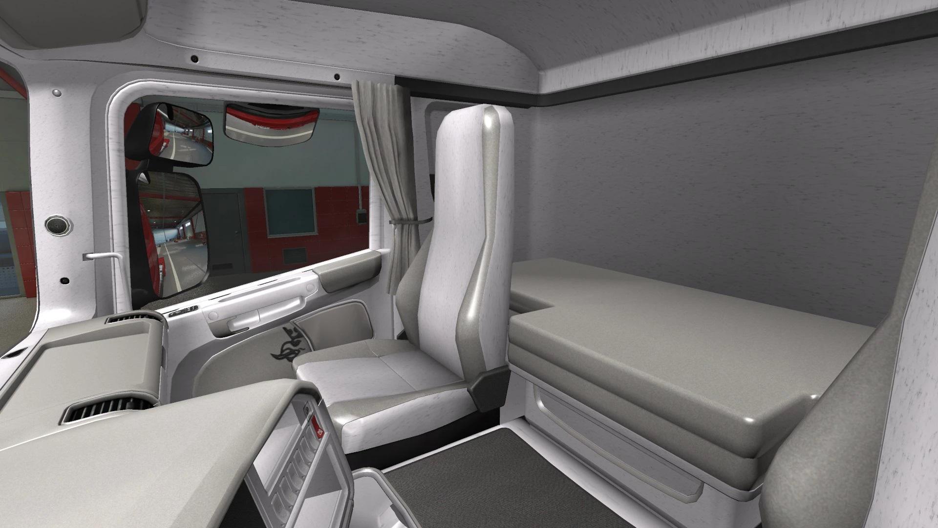 ETS2 - Scania R2009 - Exclusive White Interior V1.0 (1.40.x)