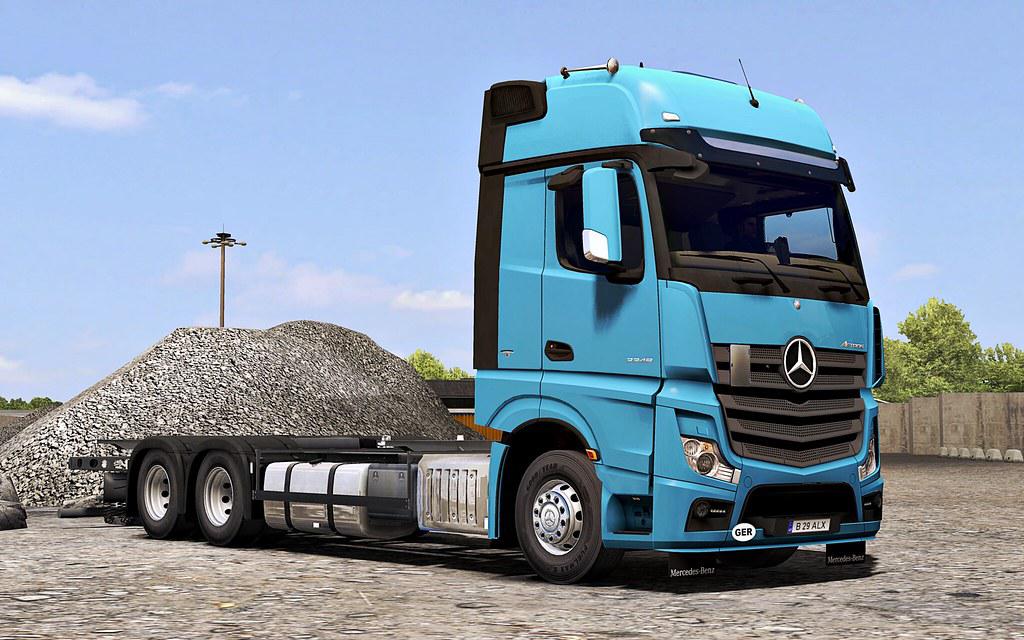 ETS2 - Mercedes Actros MP4 Truck V1.4 (1.35.X), Euro Truck Simulator 2