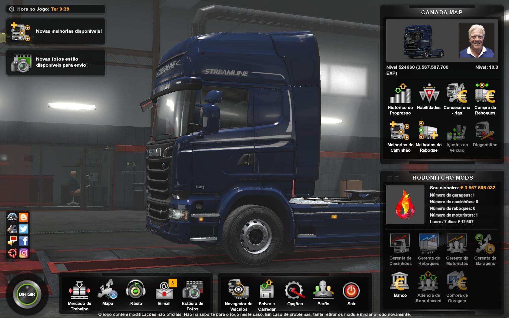 ETS2 - Canada Map for Profile Mod (1.36.x)