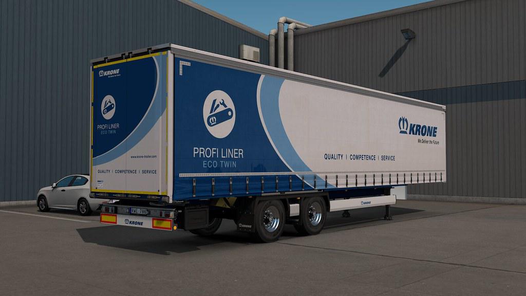 ETS2 - Krone ProfiLiner Trailer Reworked V1.1 (1.36.x)
