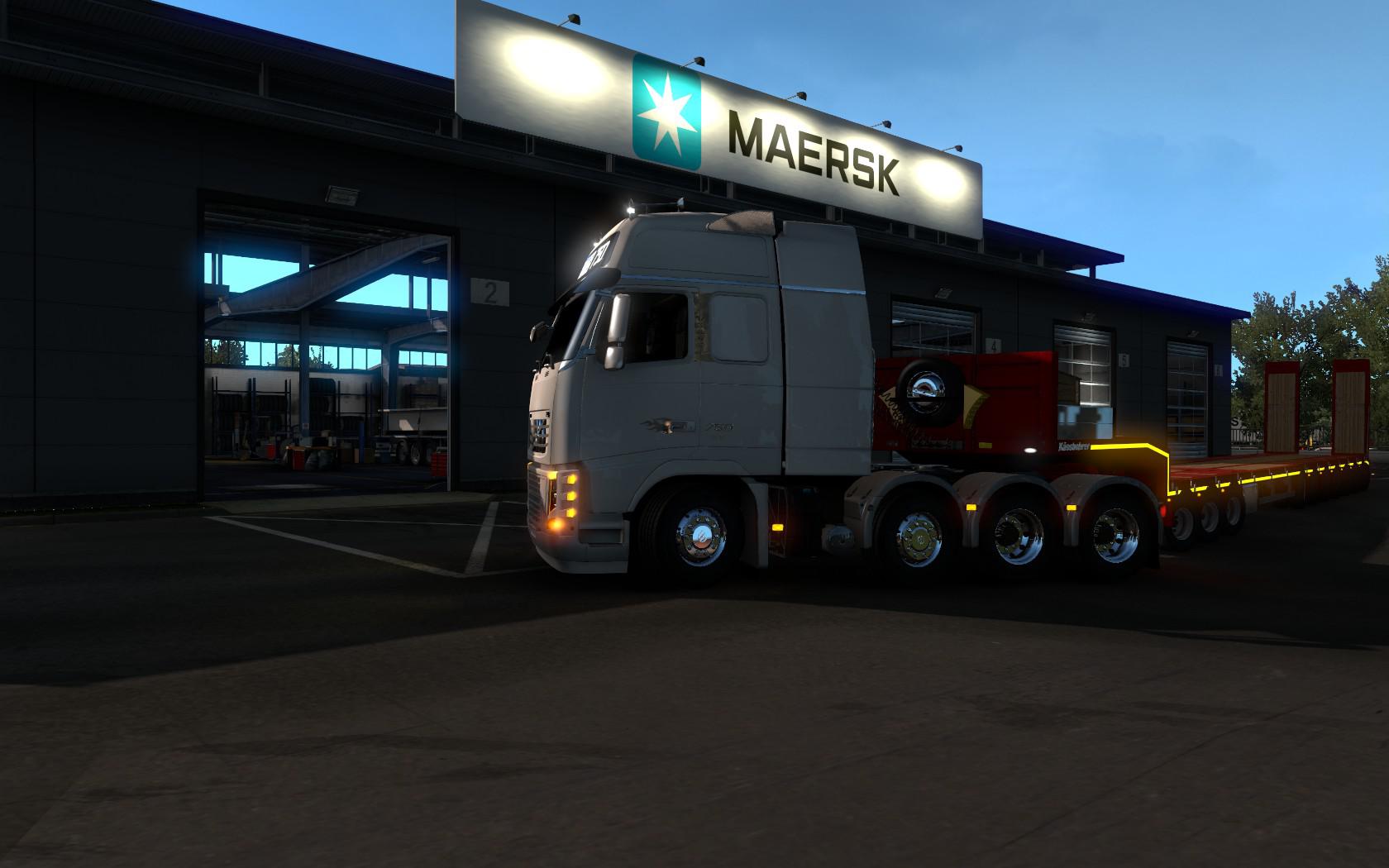 ETS2 - Maersk White Garage Mod (1.39.x)