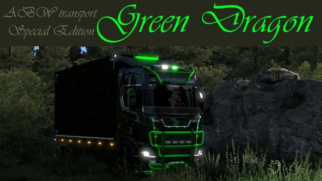 ETS2 - Scania S Green Dragon Skin V1.0 (1.38.x)