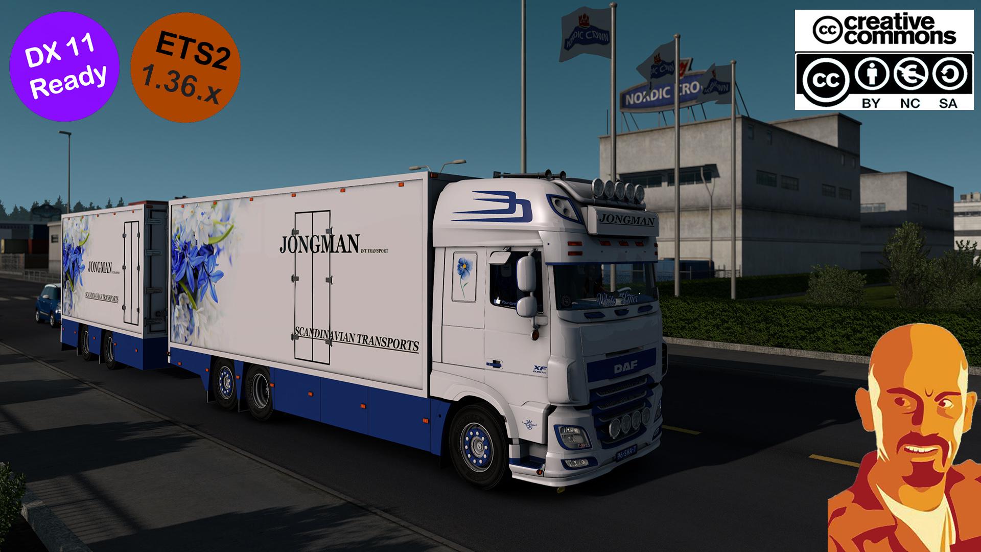 ETS2 - Daf Xf 116 Flower Shuttle + Trailer (1.36.x)