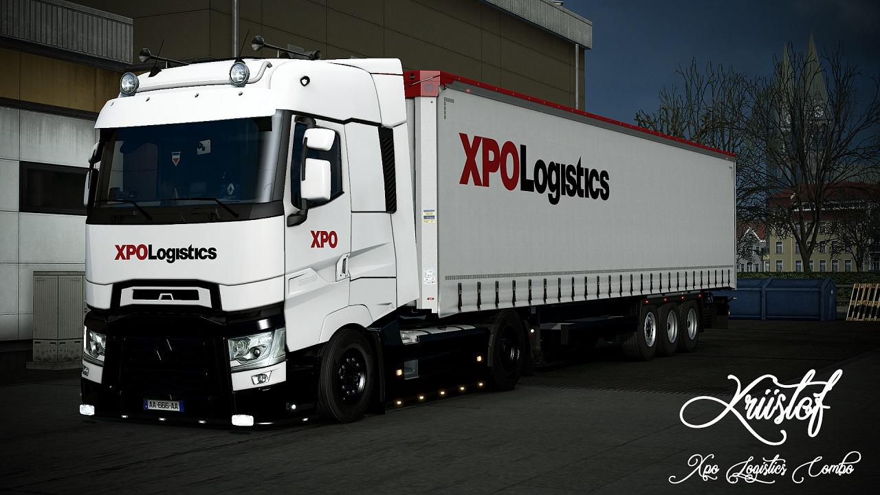 ETS2 Xpo Logistics Combo Skin V1 0 1 35 X Euro Truck 