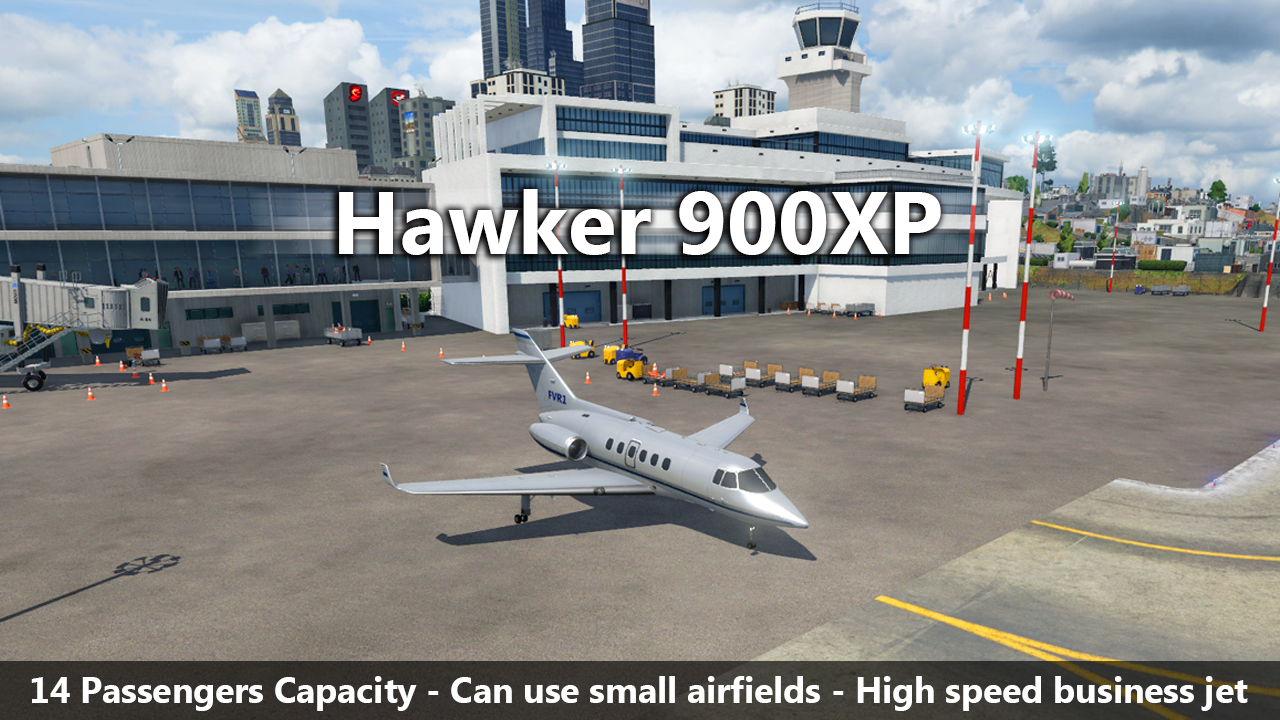 Transport Fever 2 - Hawker 900XP