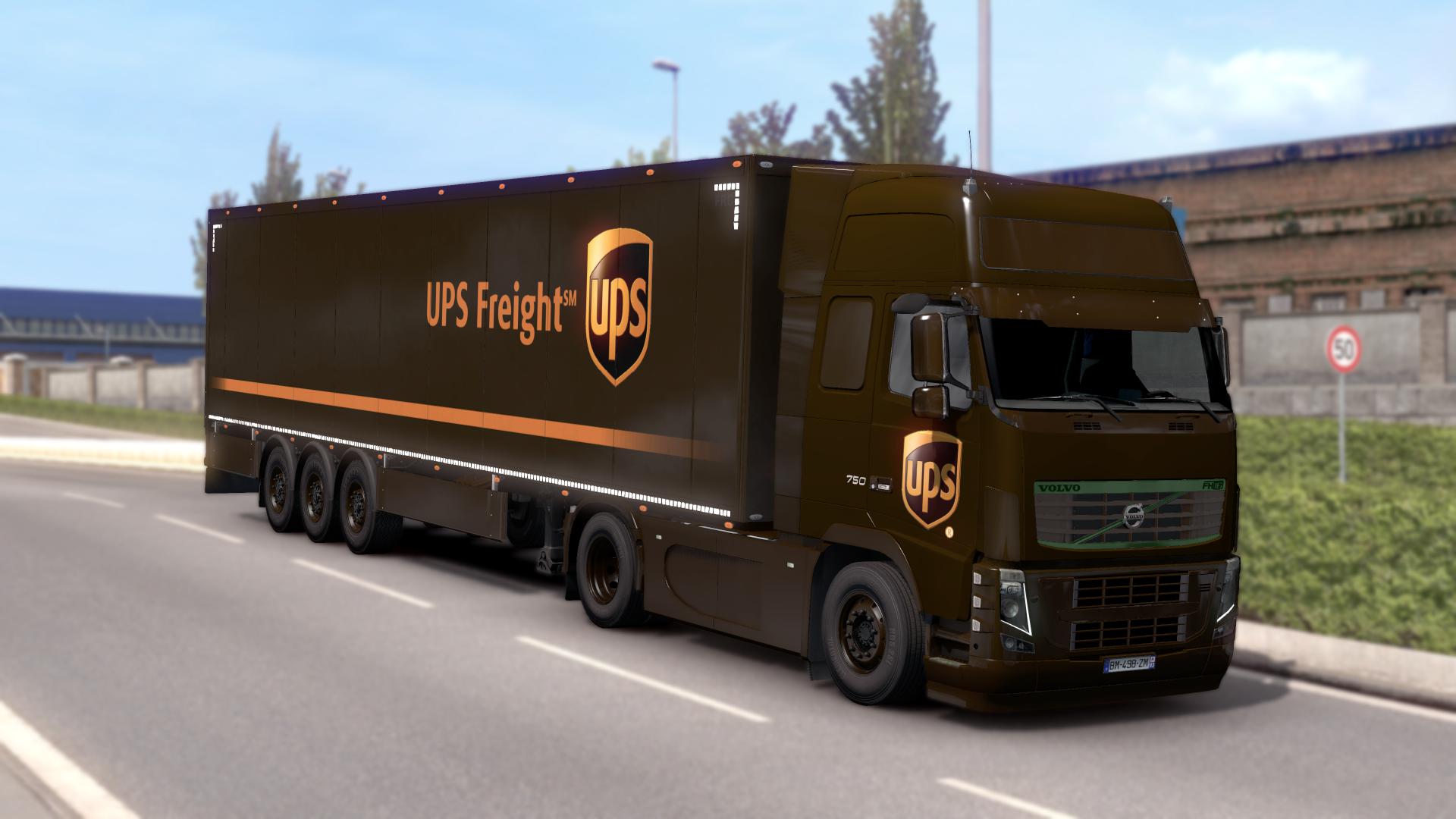 ETS2 - UPS Cargo Skin Pack V0.1 (1.39.x)