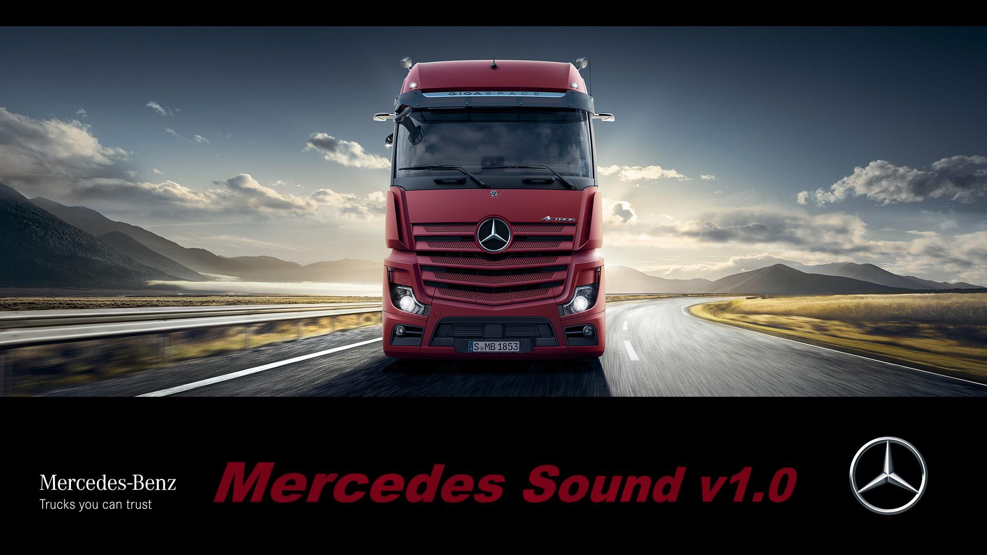 ETS2 - Mercedes Sound Mod V1.0 (1.35.X)