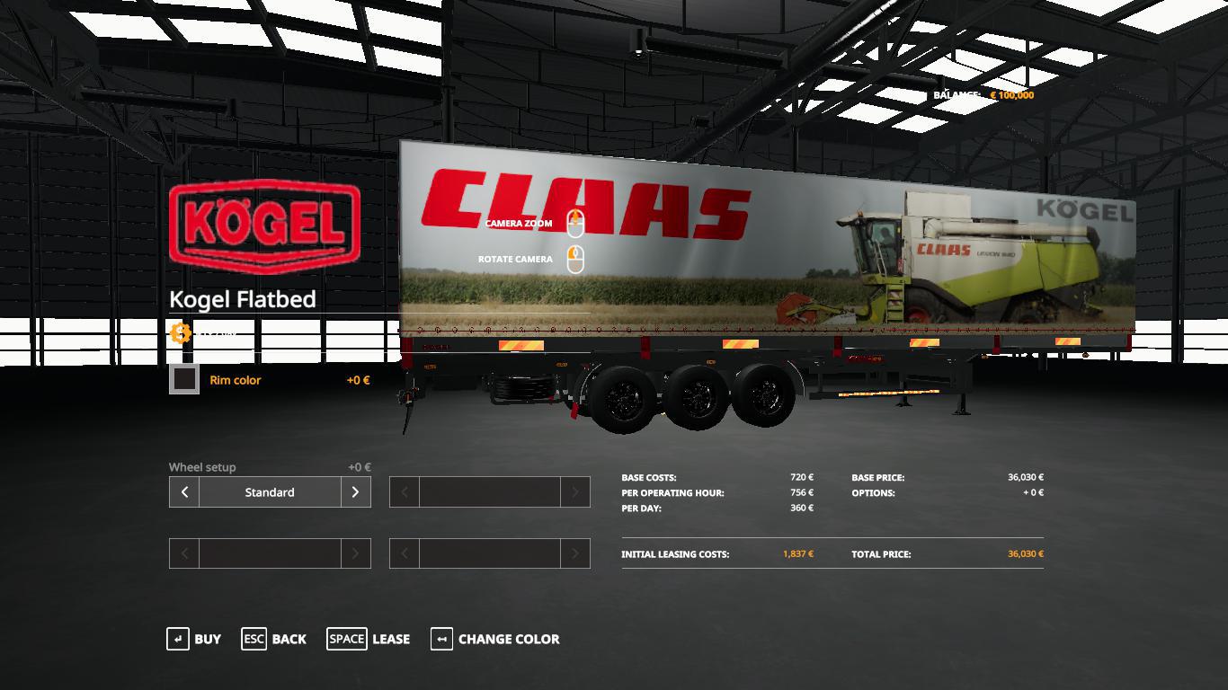 FS19 - Claas Kogel Autoloader Trailer V1.0