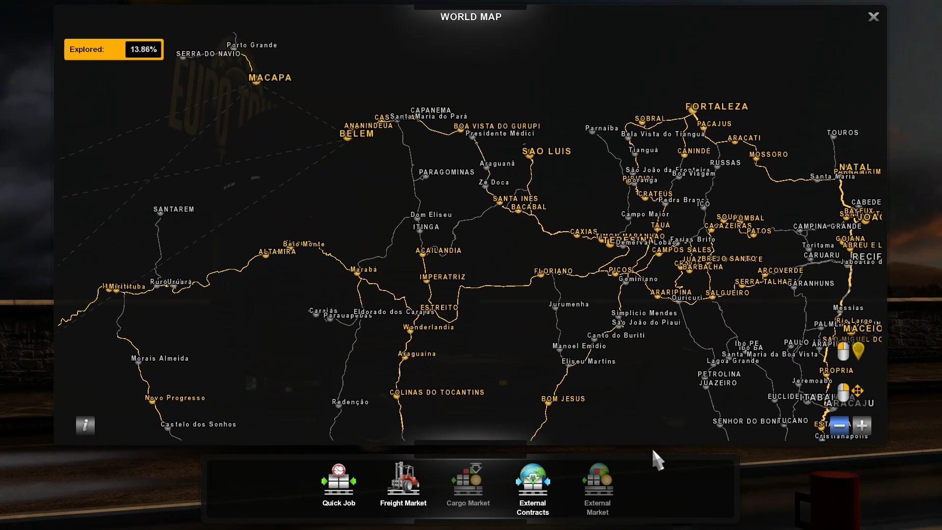 ETS2 - EEA Map for Profile Mod V5.4 (1.36.x)
