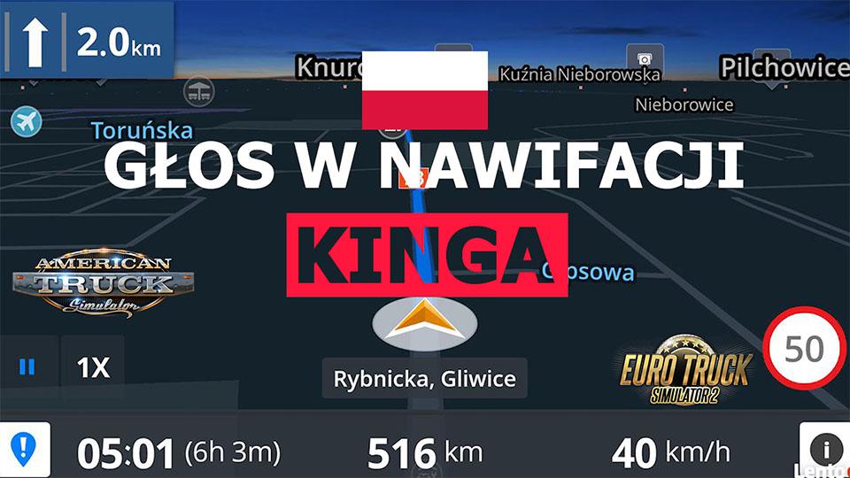 ETS2 - Polish voice Kinga V1.0 (1.35.X)