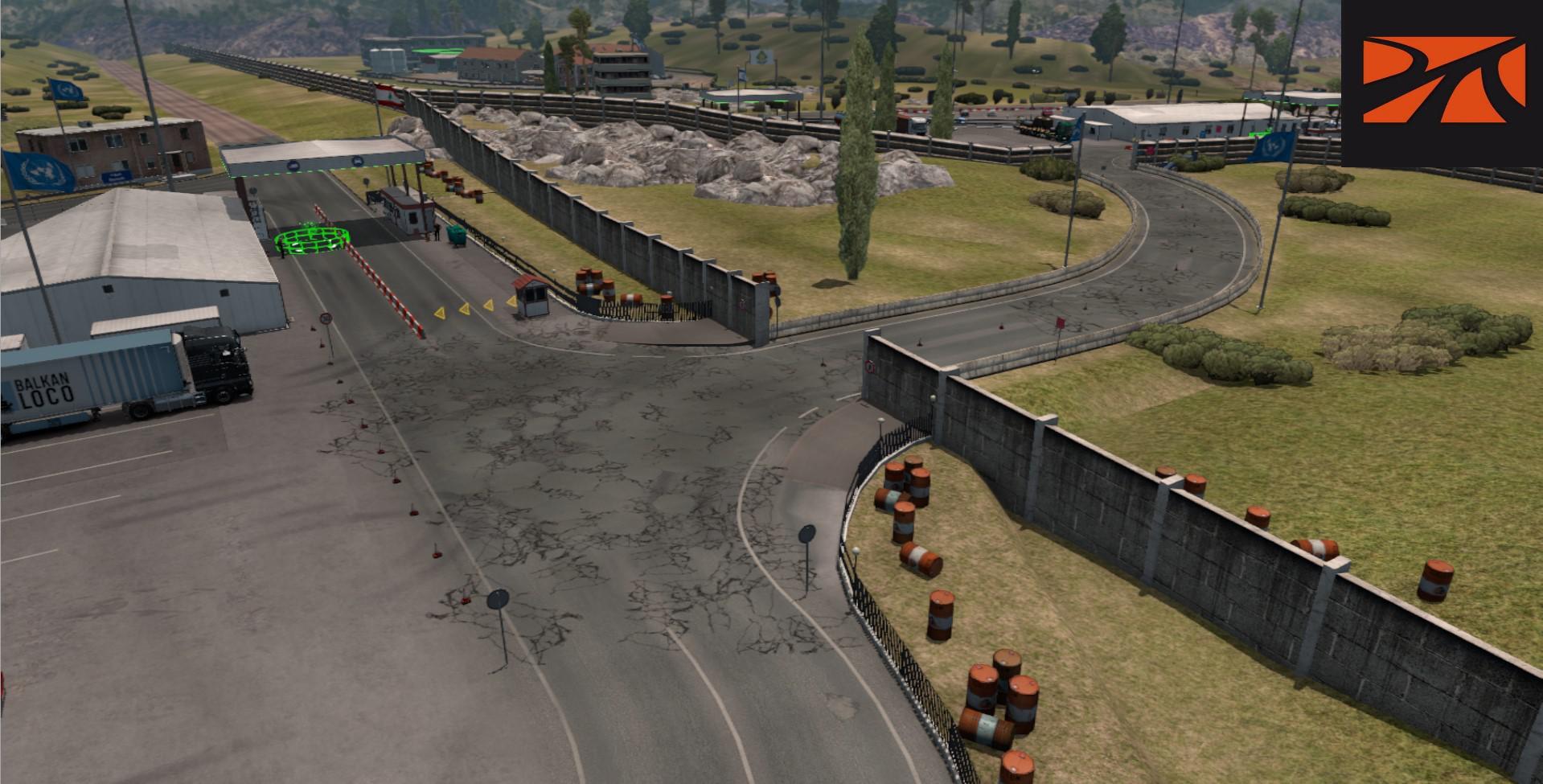 ETS2 - Open Border Between Israel and Lebanon Promods Fix V2.51 (1.39.x)