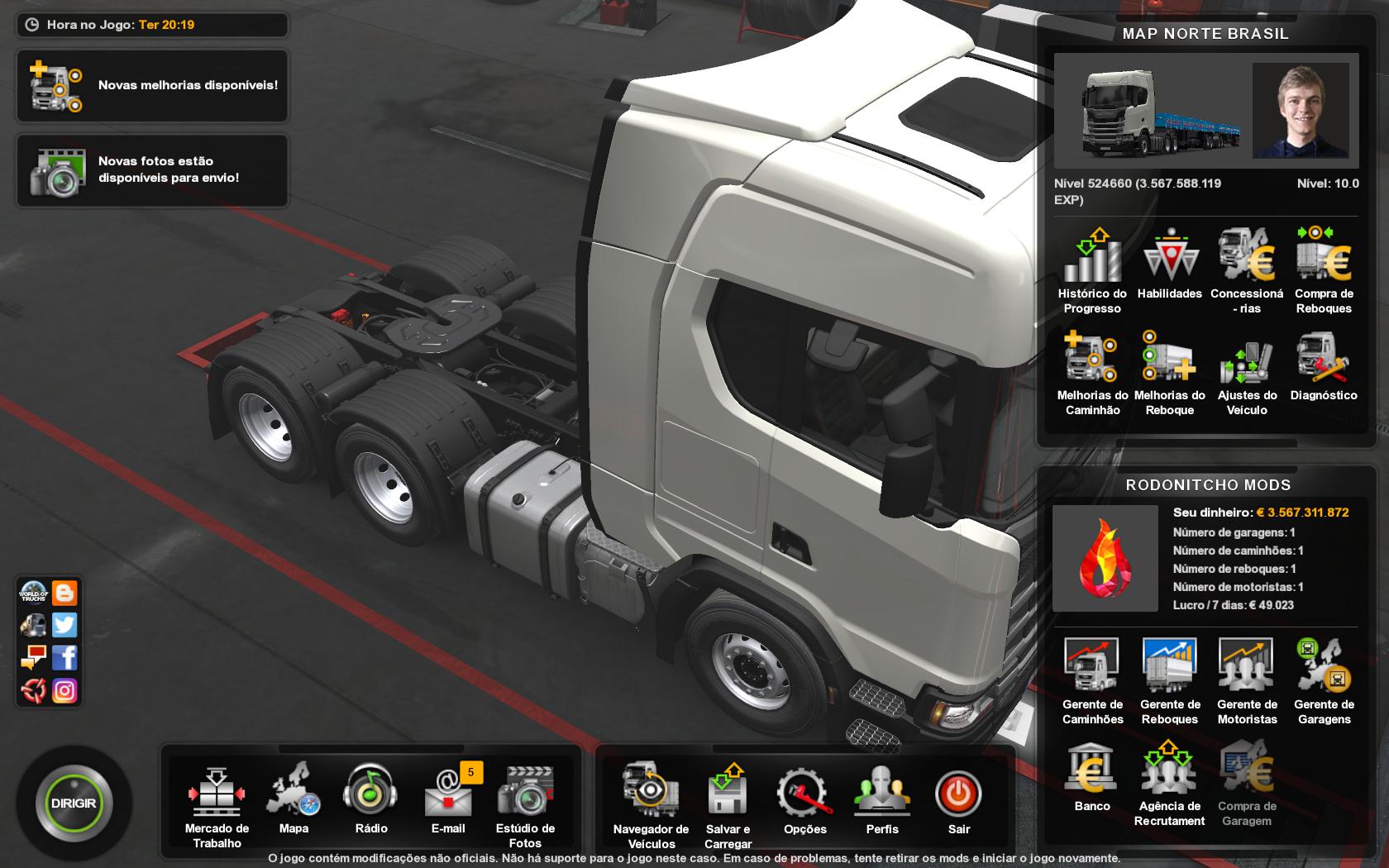 ETS2 - Norte Brasil Map Profile Mod V4.0 (1.36.x)