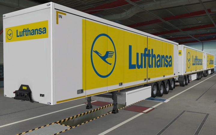 ETS2 - SCS Trailers Lufthansa Skin (1.40.x)