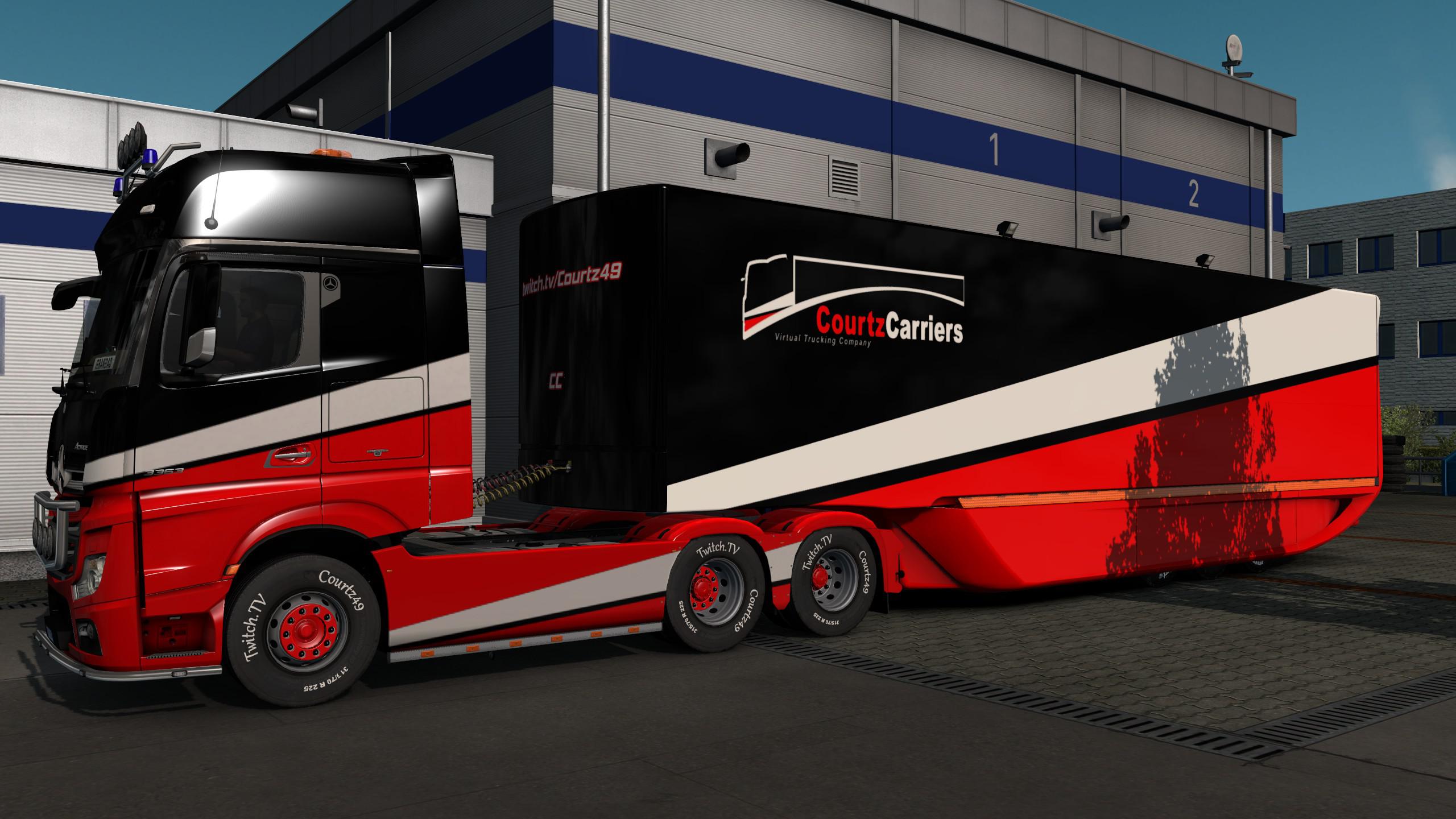 ETS2 - CRTZ Carriers MB Aero Dynamic Trailer Paint Skin V1.0 (1.37.x)
