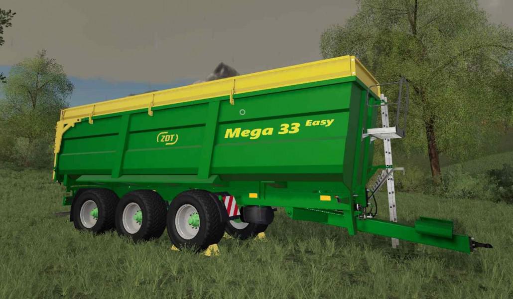FS19 - ZDT Mega 33 Easy Trailer V1.0