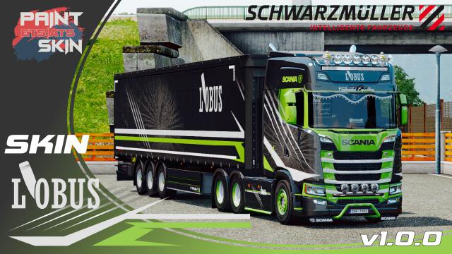 ETS2 - Scania S + Schwarzmuller Lobus Skin V1.0 (1.36.x)