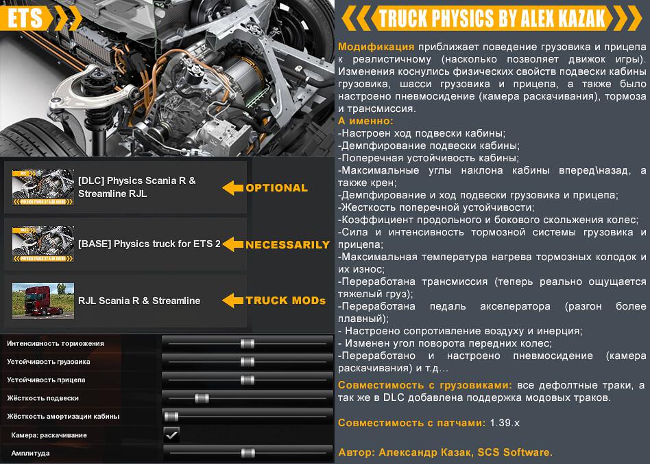 ETS2 - Truck Physics + Fix V0.3.1 (1.39.x)