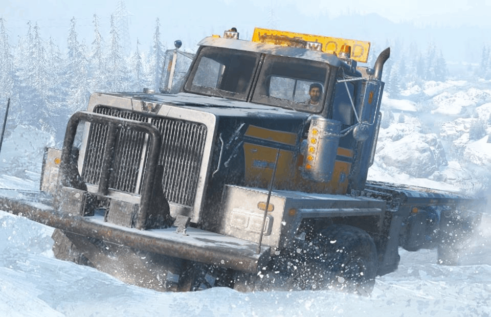 SnowRunner - Western Star 6900 TwinSteer Trailer (AWD/Standard) V3.1