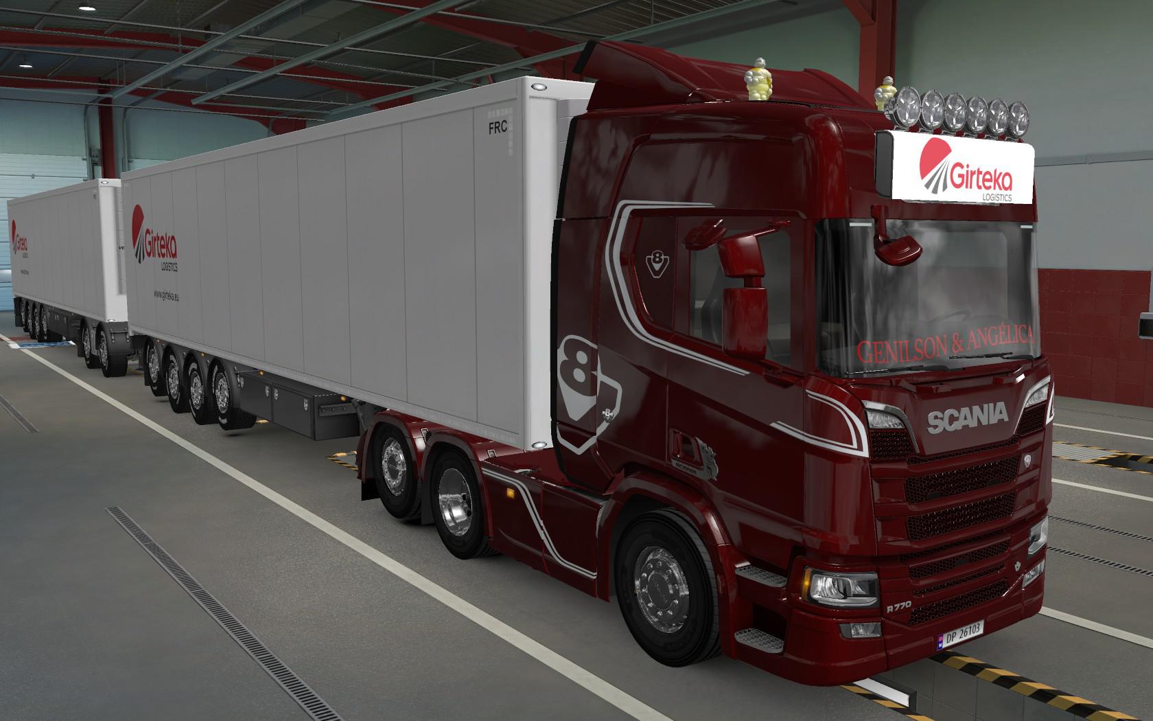 ETS2 - Big Lightbox Scania R And S 2016 Girteka Logistics (1.39.x ...