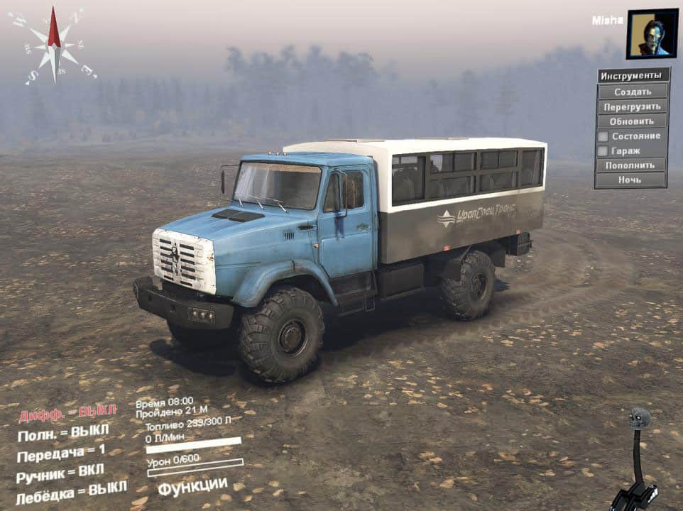 Spintires - 16 Zil Project X4334 Truck