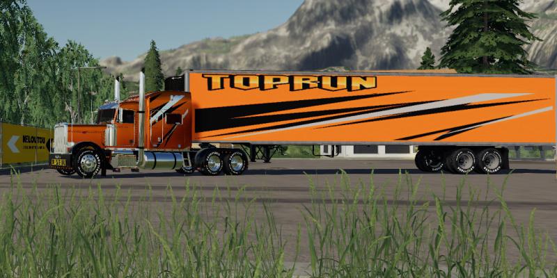 FS19 - Refrigerated industrial Trailer Toprun V1.5