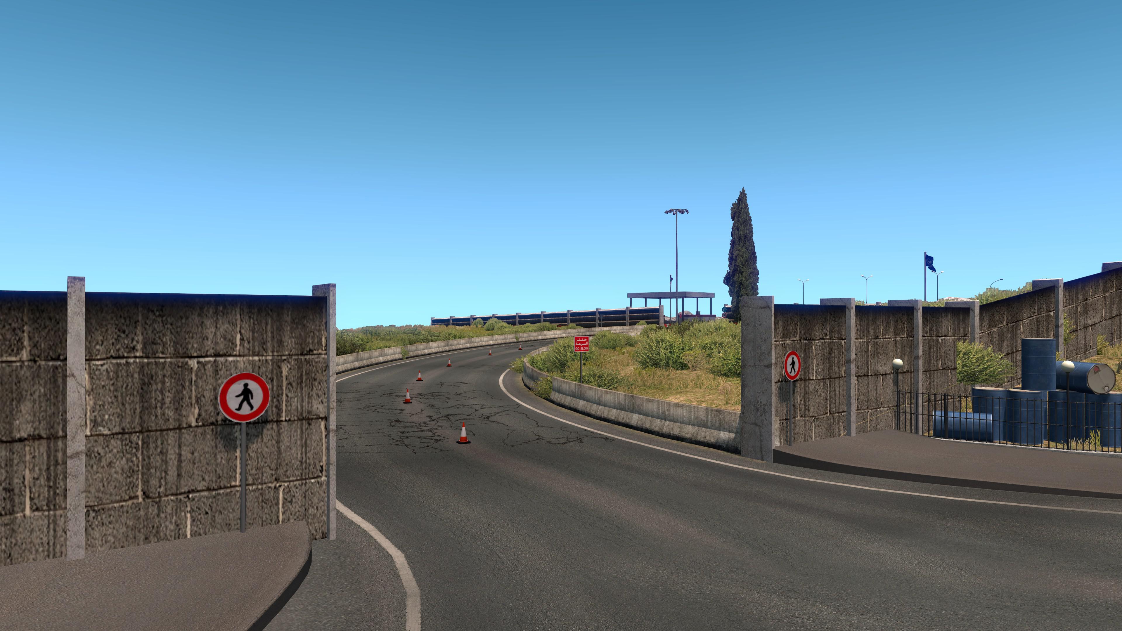 ETS2 - Promods V2.46 Addon: Israel - Lebanon Open Border V3.0 (1.37.x)