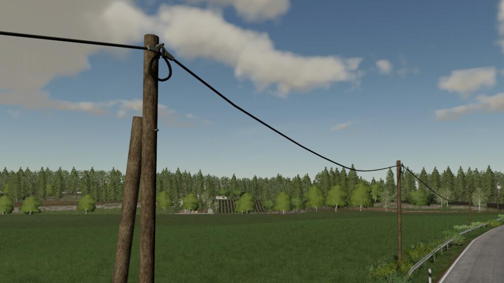 FS19 - Telephoneline Set (Prefab) V1.0 | Farming Simulator 19 | Mods.club