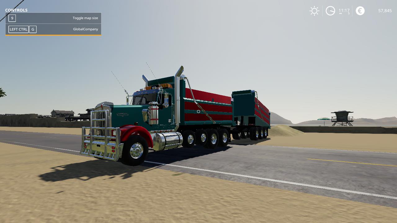 fs19 dump truck trailer