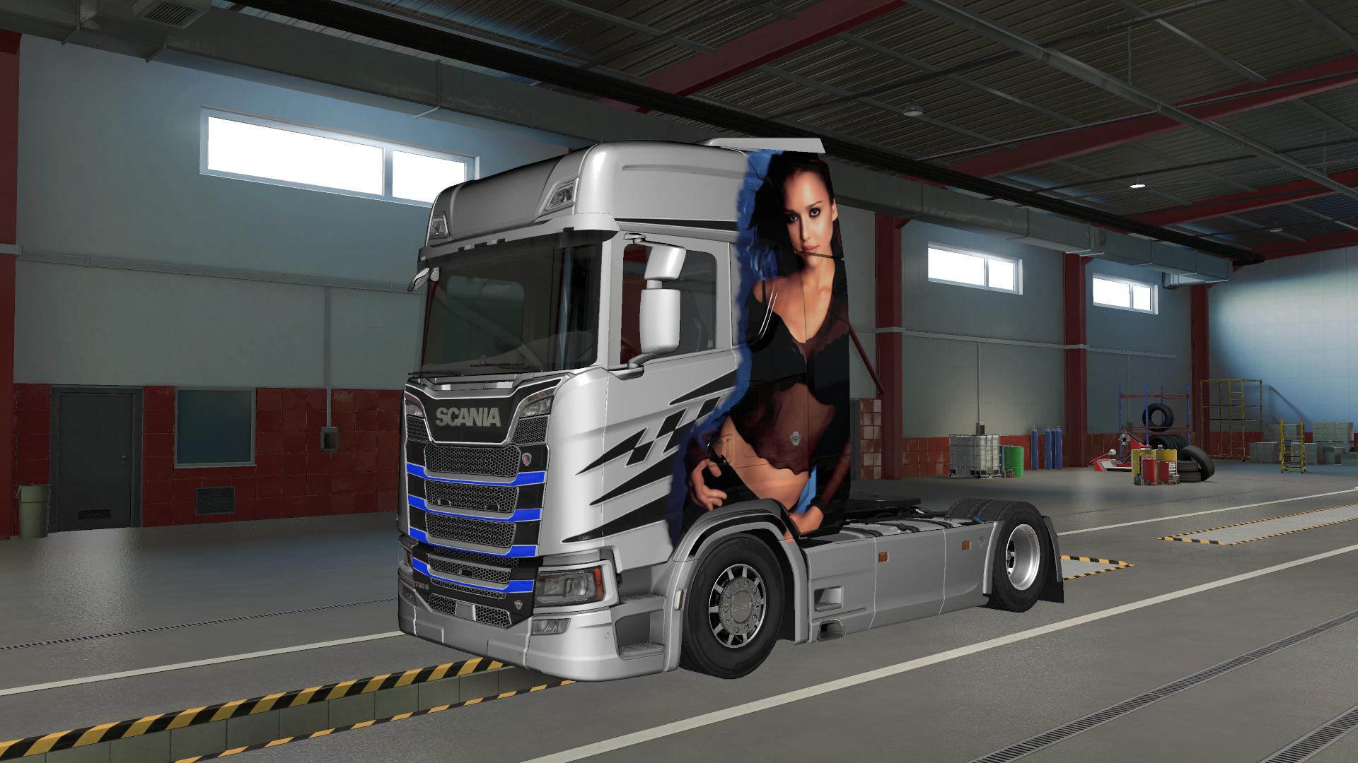 ETS2 - Scania S 2016 Jessica Alba Paintjob (1.37.x)